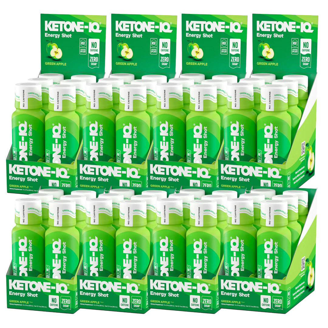 Ketone-IQ No Caffeine High Performance Energy Shot (Green Apple)