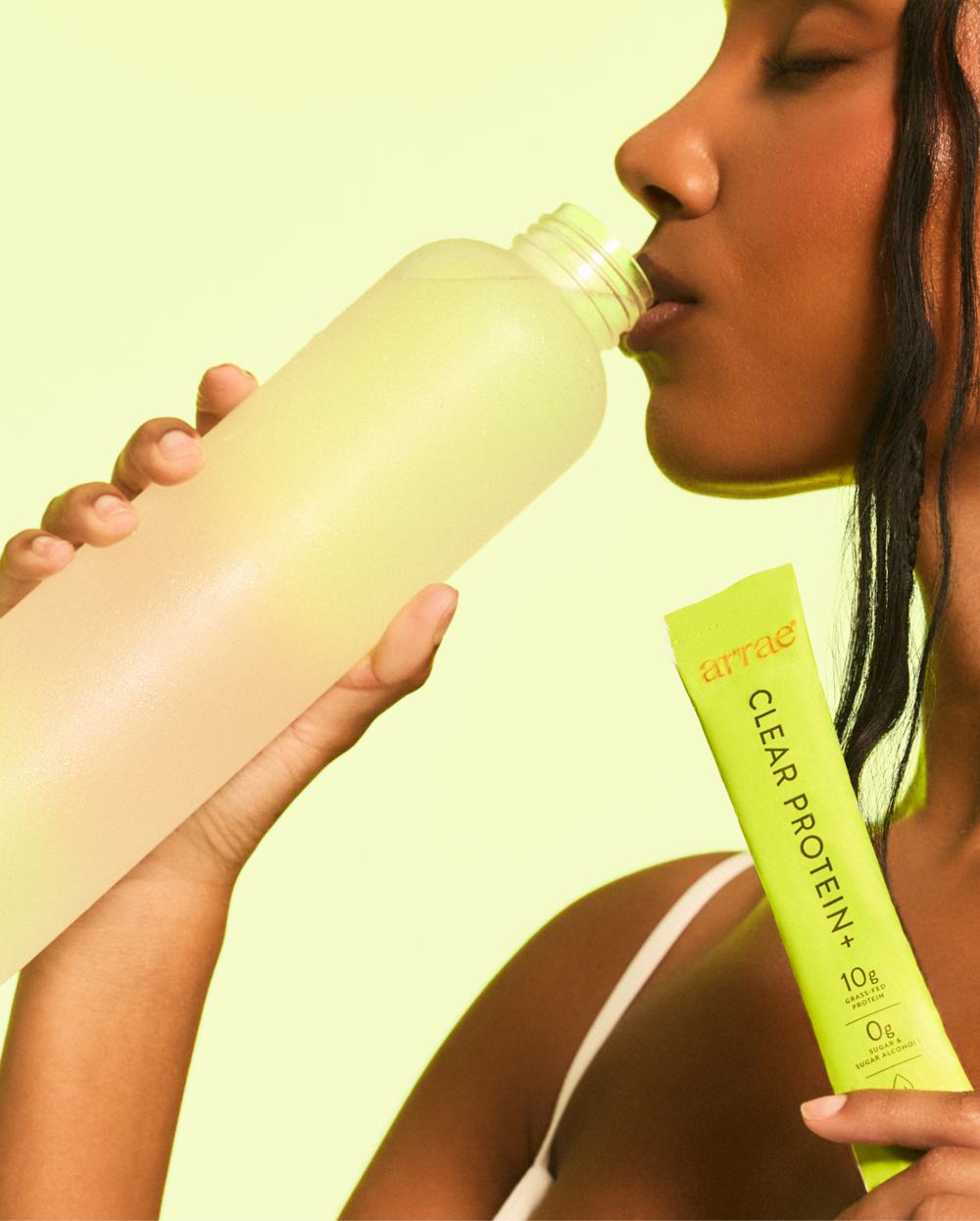 Arrae Clear Protein+ – Lemon Lime, 30 Stick Packs — product and lifestyle detail 1