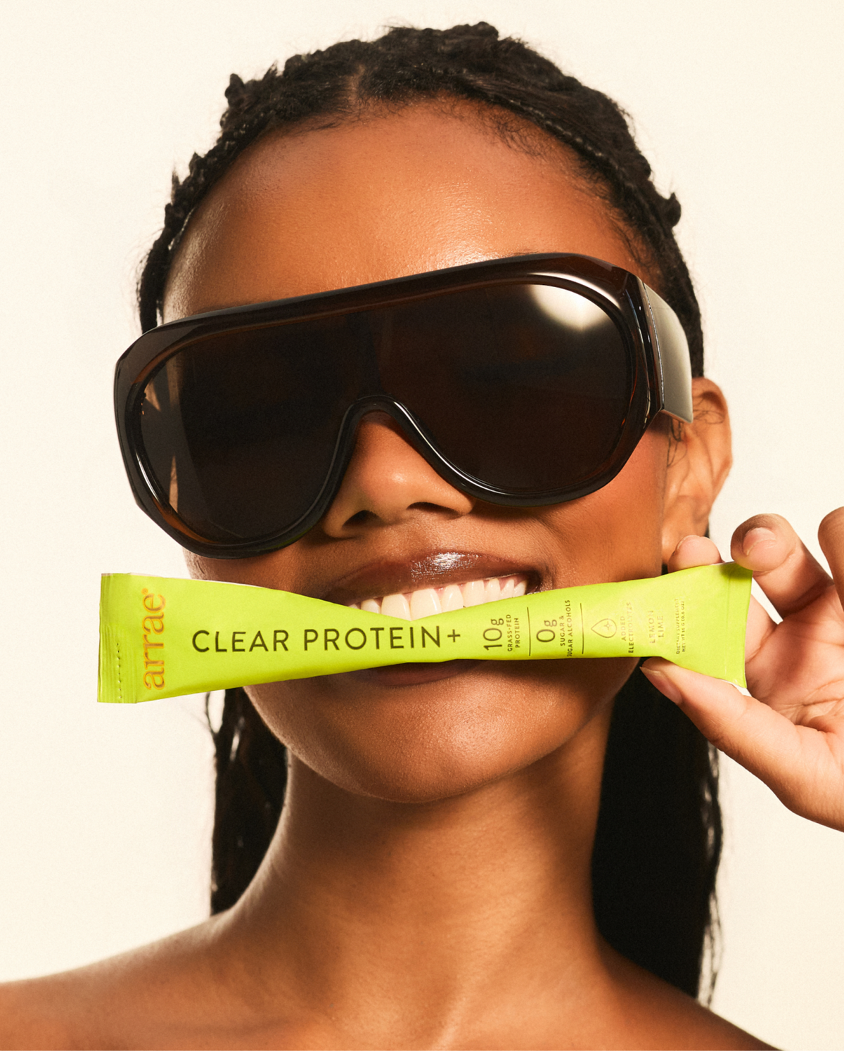 Arrae Clear Protein+ – Lemon Lime, 30 Stick Packs — product and lifestyle detail 3