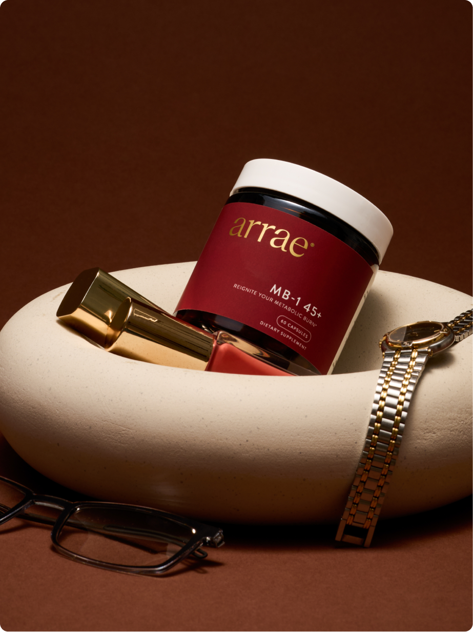Arrae MB-1 45+ Metabolic Support, 60 Capsules — product and lifestyle detail 1