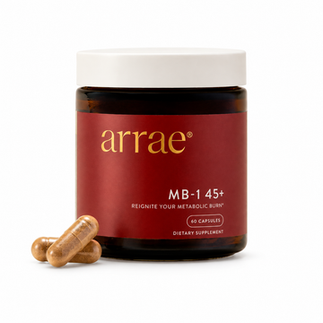 Arrae MB-1 45+ Metabolic Support, 60 Capsules on white background