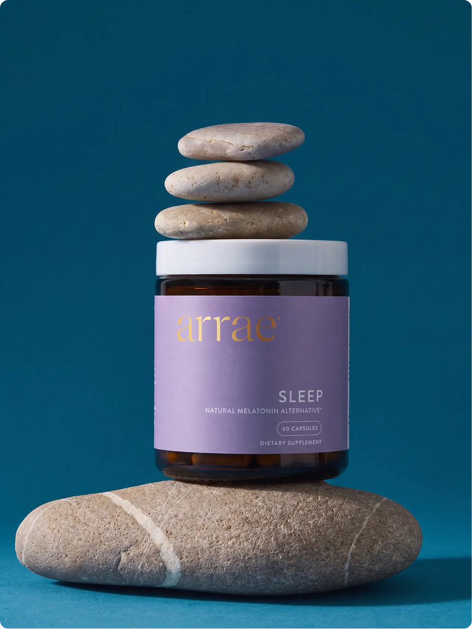 Arrae Sleep Support, 60 Capsules — product and lifestyle detail 2