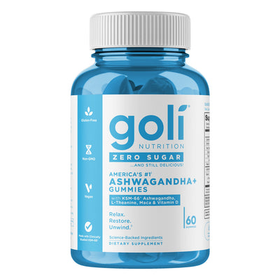 Goli® Nutrition Zero Sugar Ashwagandha Gummies (60 Gummies)
