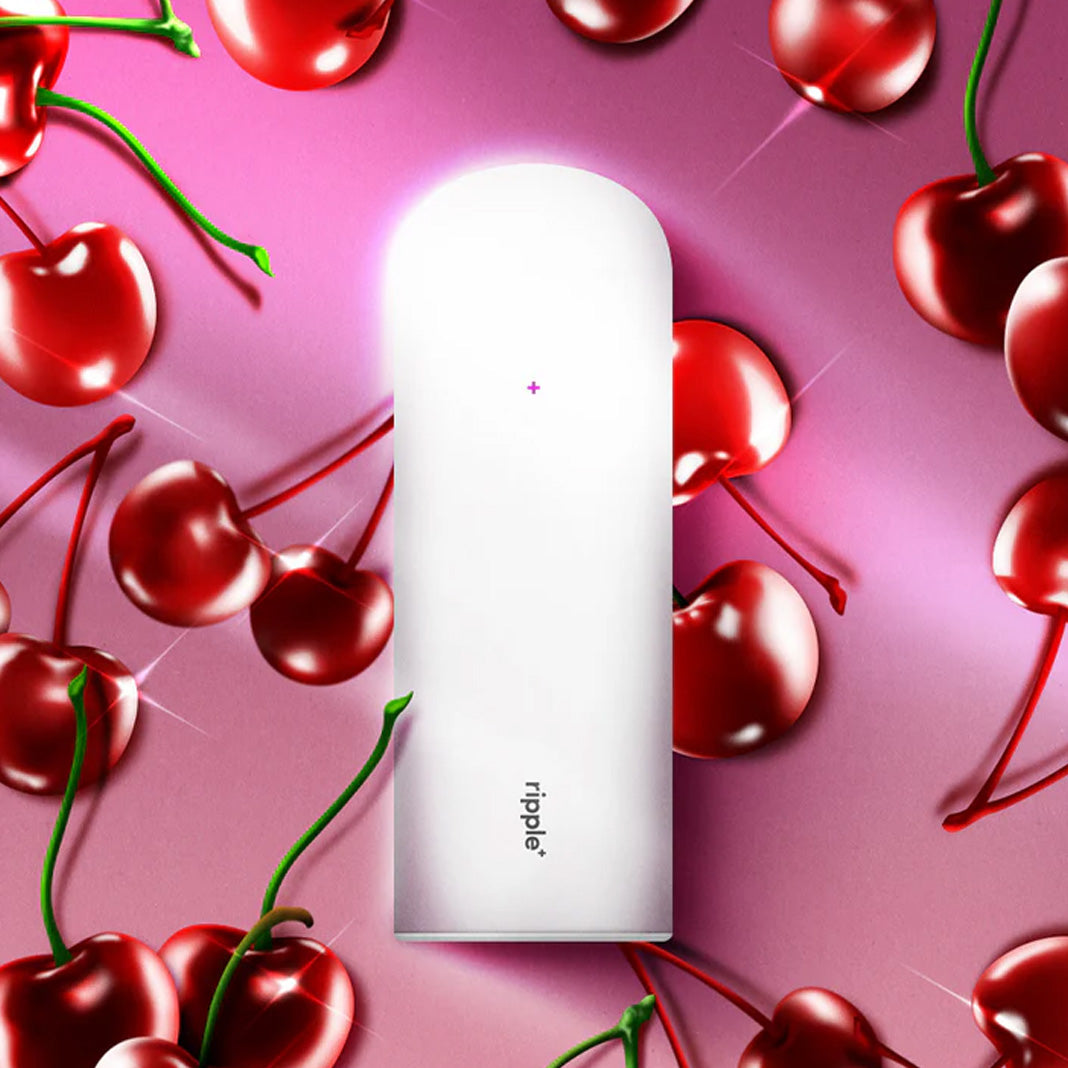 Zero Nicotine Cherry Diffuser | Vegan Friendly + Organic | 1,000 Puffs | Fruity Aroma | ripple+ Zero Nicotine Cherry Diffuser | Vegan Friendly + Organic | 1,000 Puffs | Fruity Aroma | ripple+