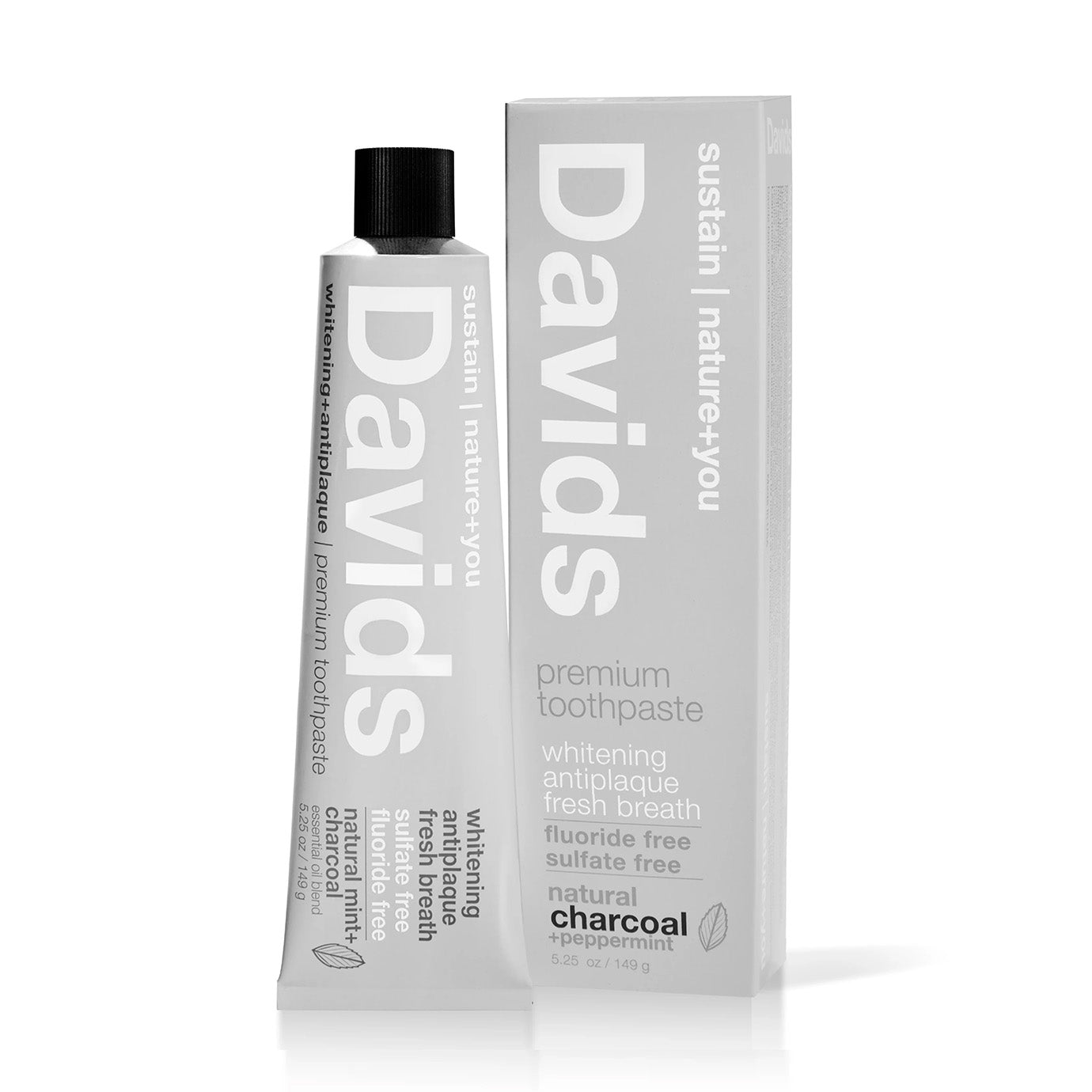 Davids Premium Toothpaste (Charcoal+Peppermint)