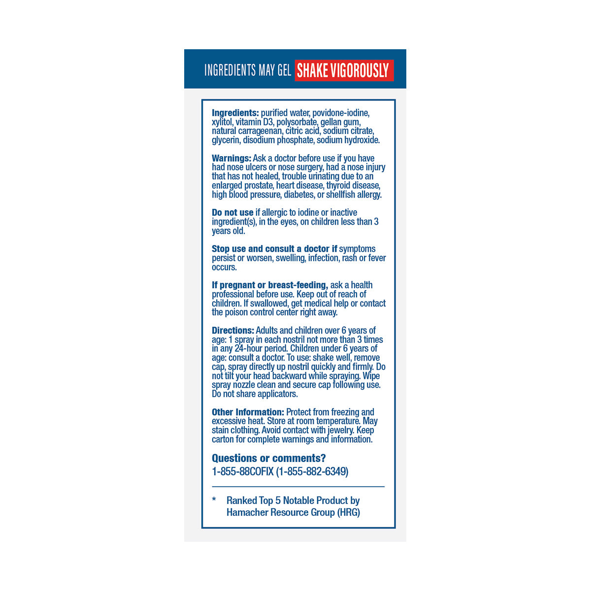 CofixRX™ Anti-Pathogen (Povidone Iodine) Nasal Cleanse