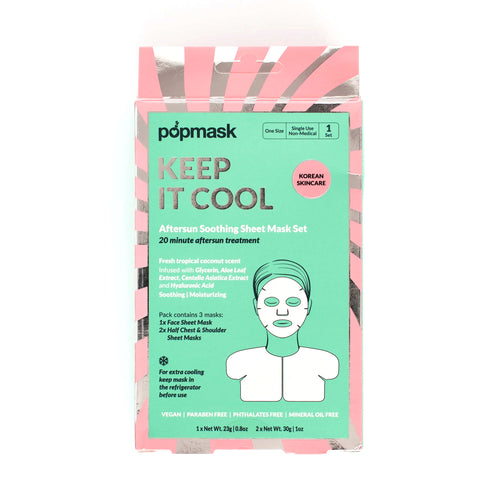 Popmask Keep It Cool Aftersun Sheet Mask Set