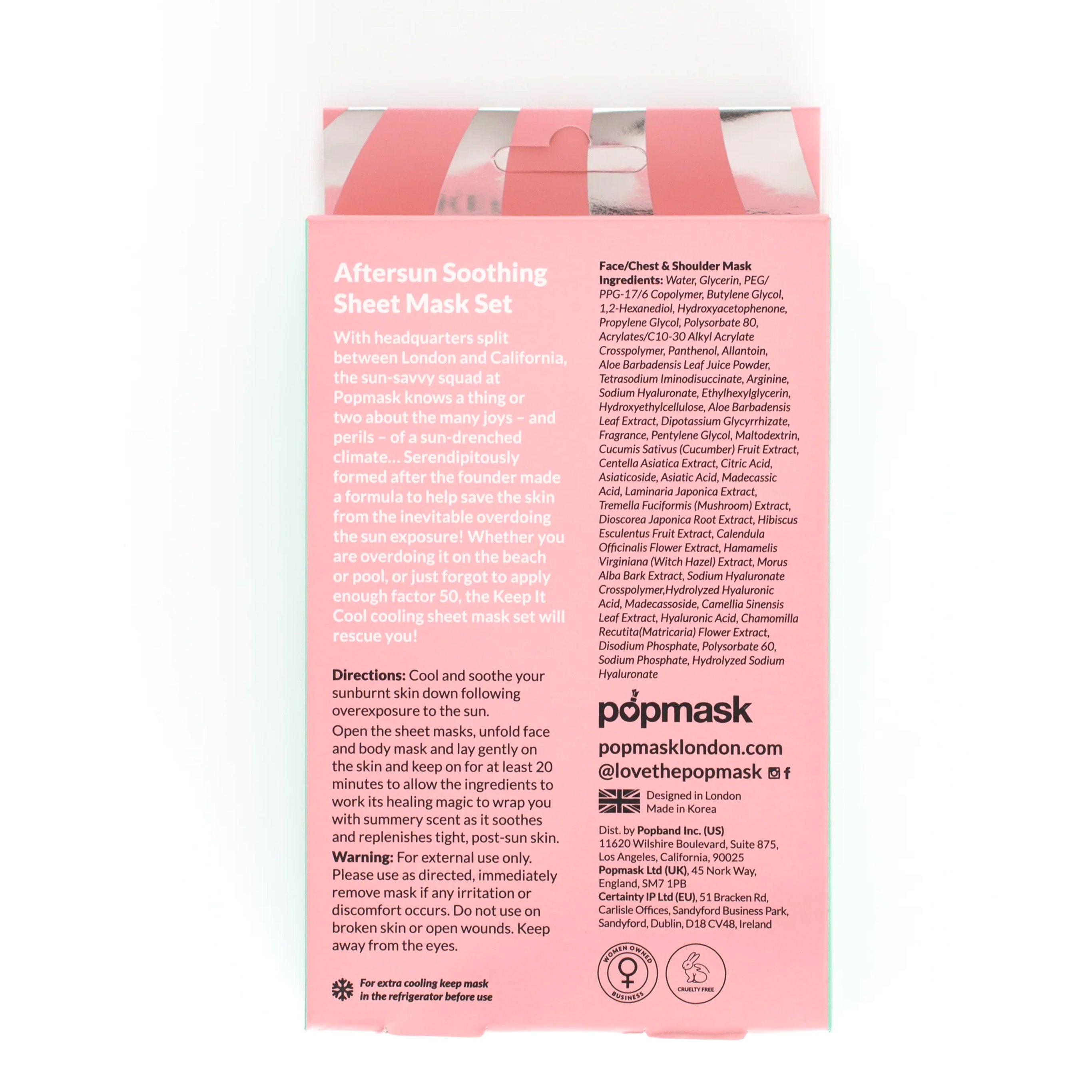 Popmask Keep It Cool Aftersun Sheet Mask Set