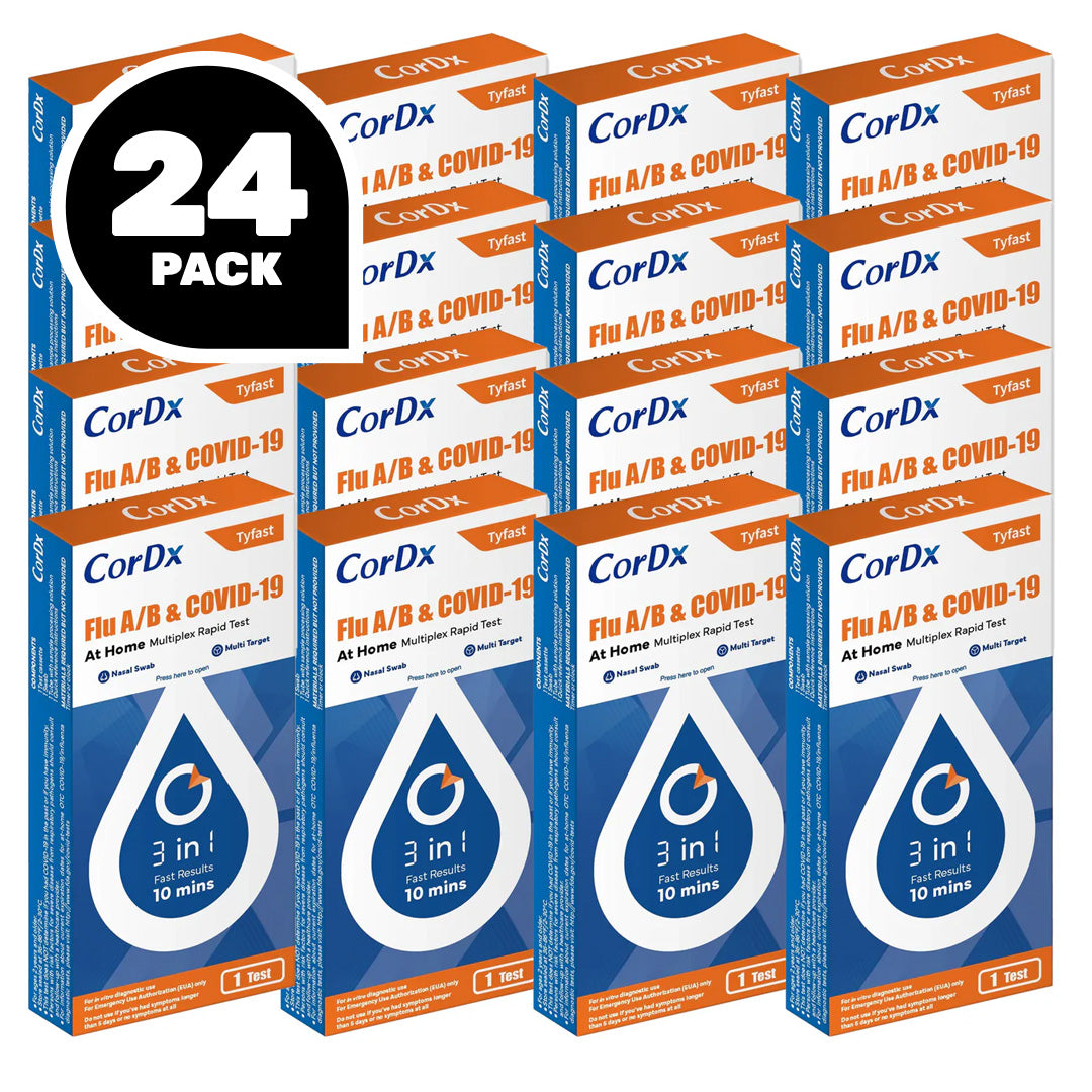 CorDx TyFast Flu A/B & COVID-19 At Home Multiplex Rapid Test