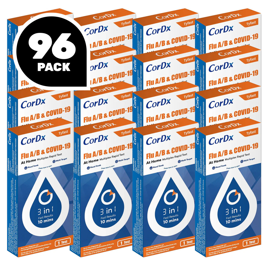 CorDx TyFast Flu A/B & COVID-19 At Home Multiplex Rapid Test
