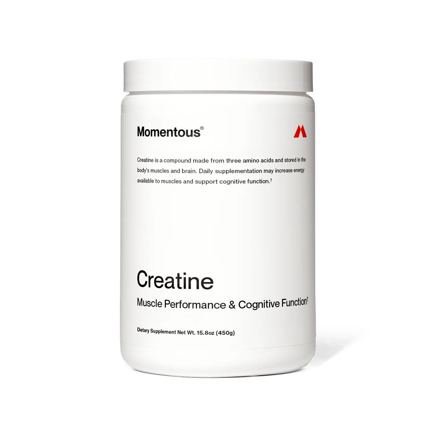Momentous Creatine Monohydrate Powder (90 Serving Jar) - NSF Certified For Sport