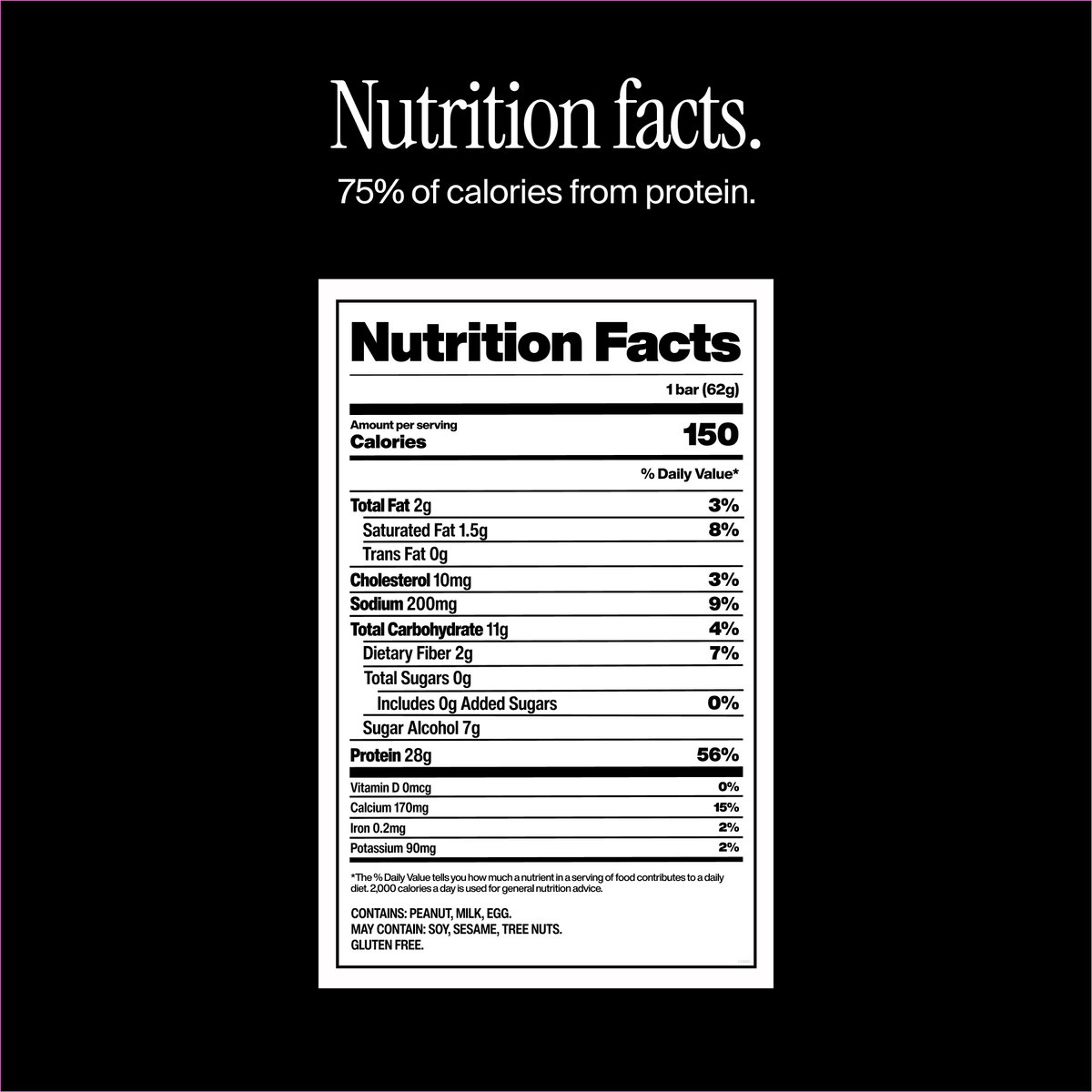 David Protein Salted Peanut Butter — nutrition facts