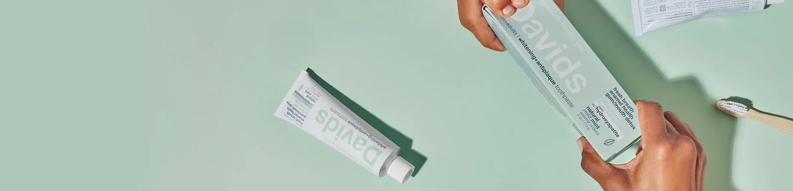 Davids non-fluoride toothpaste combines the best naturally derived ingredients with the latest dental science.