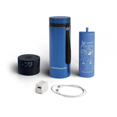4ALLFAMILY Portable insulin cooler travel case with rechargeable cooling bottle and accessories