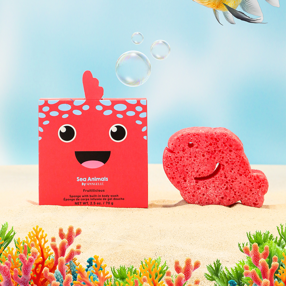 Spongellé® Body Wash Infused Sea Animals Buffer - Fiona Fish (Fruitilicious)