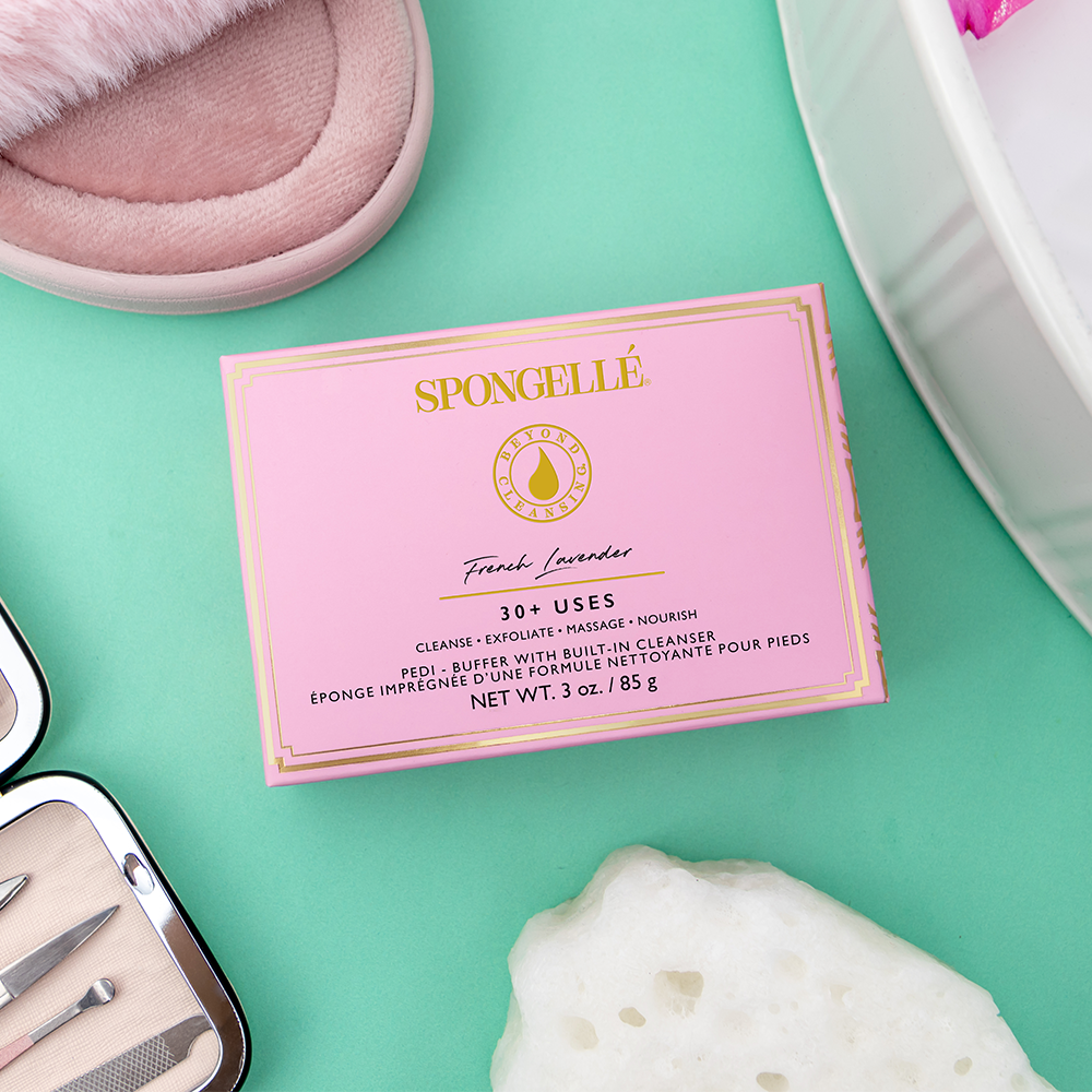 Spongellé® Pedi Buffer - French Lavender (30+ Washes)