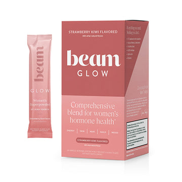 Beam Organics Glow Hormone Balance Supplement - Strawberry Kiwi (15 Servings)