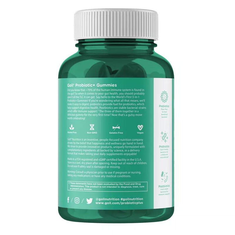 Goli® Nutrition Pre+Post+Probiotics Gummies