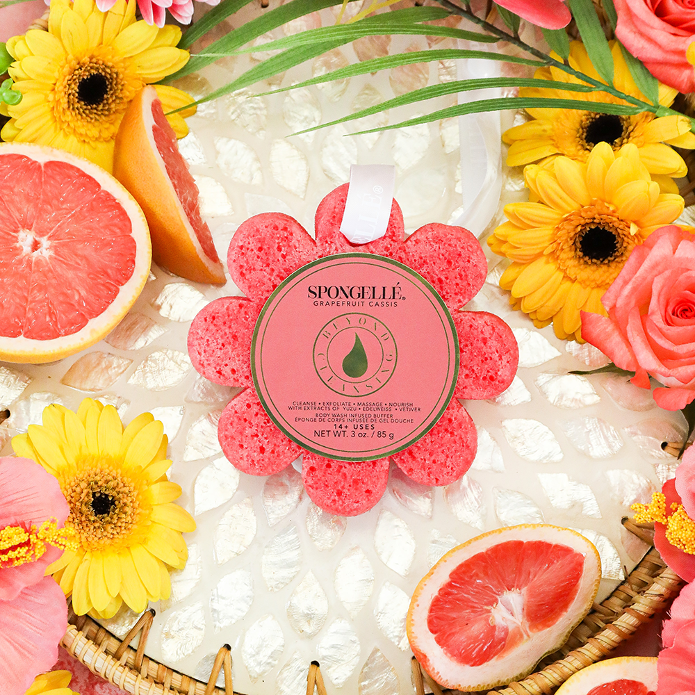 Spongellé® Wild Flower Soap Sponge - Grapefruit Cassis (14+ Washes)