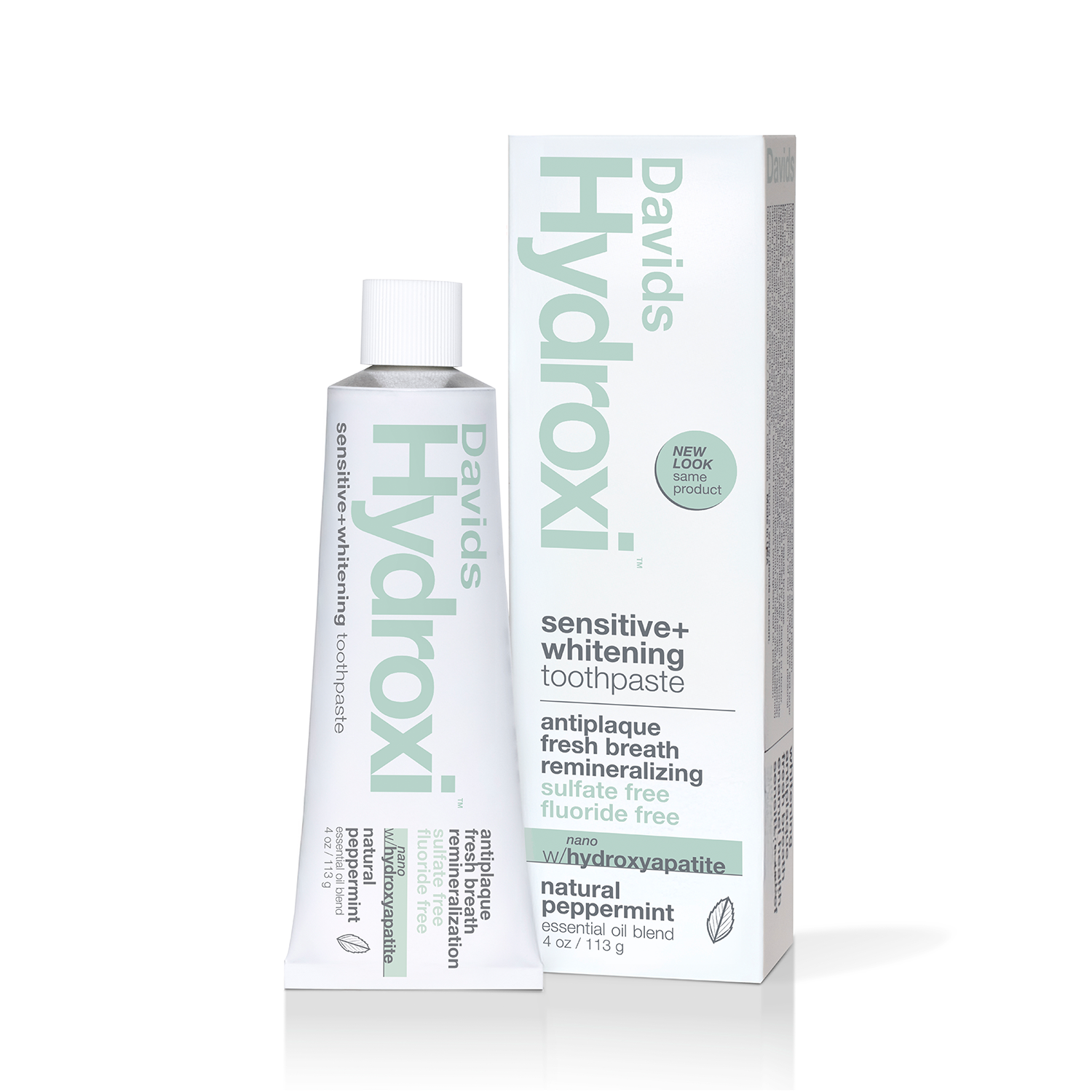 Davids Hydroxi™ Sensitive+Whitening  Nano Hydroxyapatite Premium Toothpaste (Peppermint)