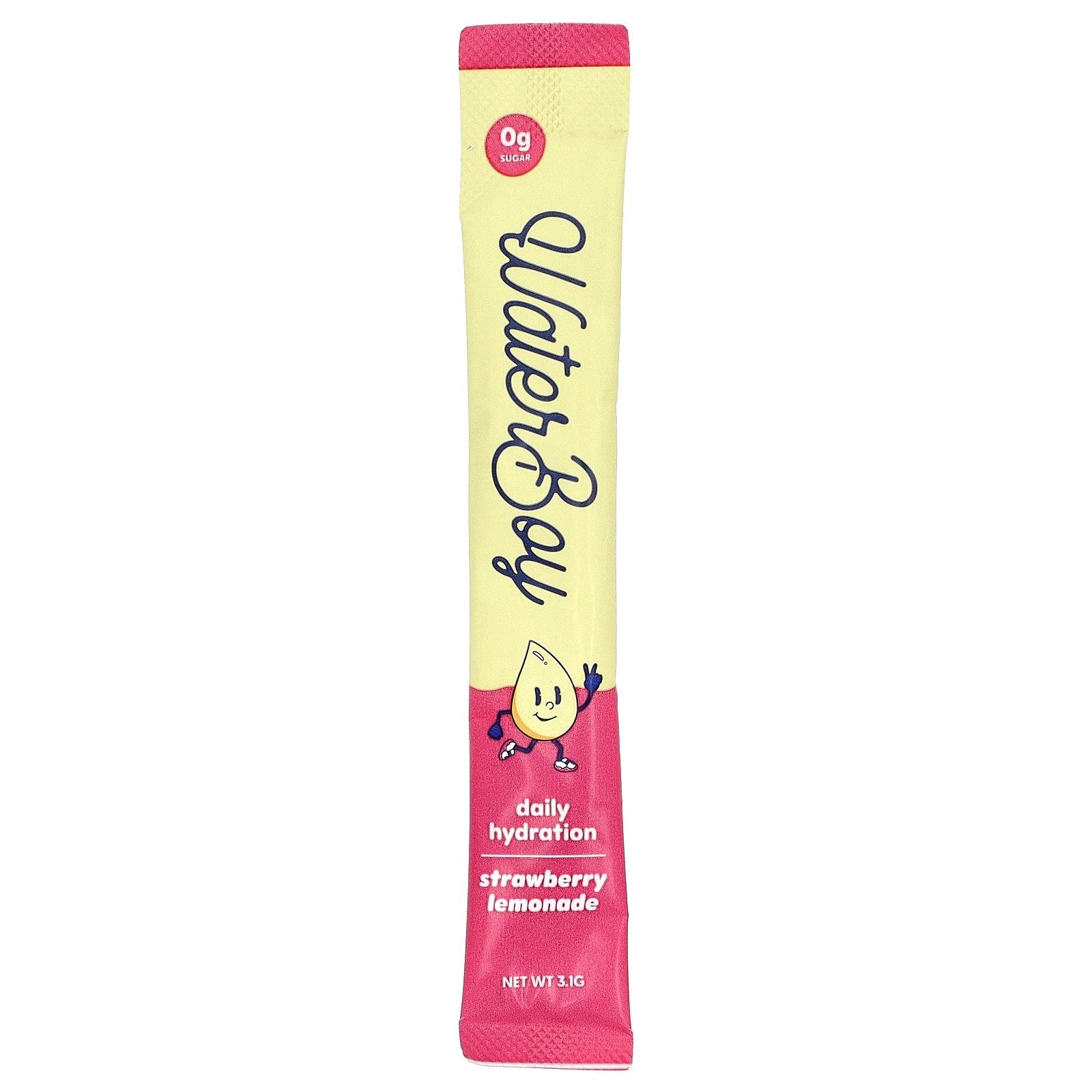 Waterboy Daily Hydration Electrolyte Drink Mix - 12 Sticks (Strawberry Lemonade)