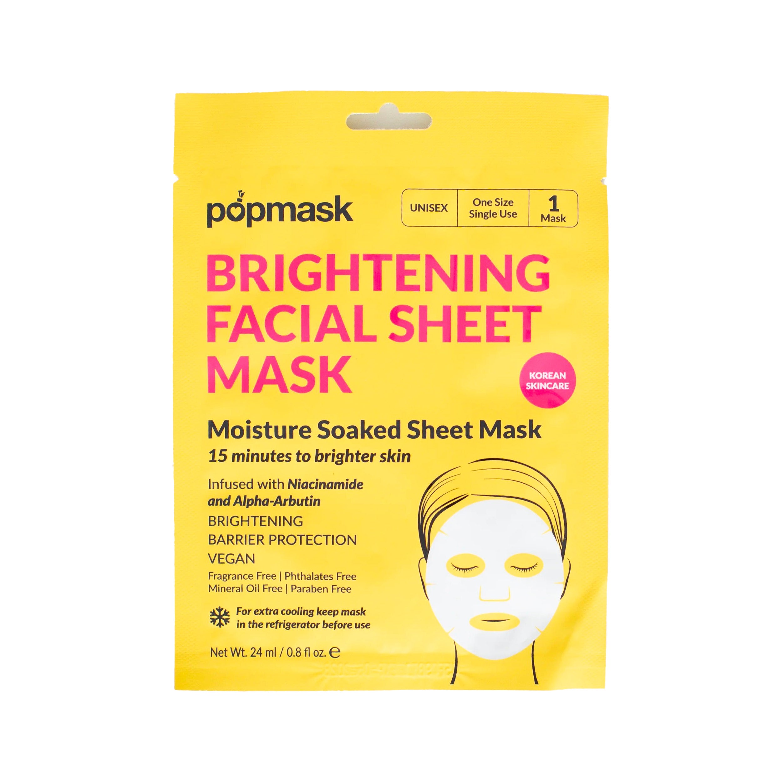 Popmask Brightening Facial Sheet Mask - Pharmalynk Marketplace