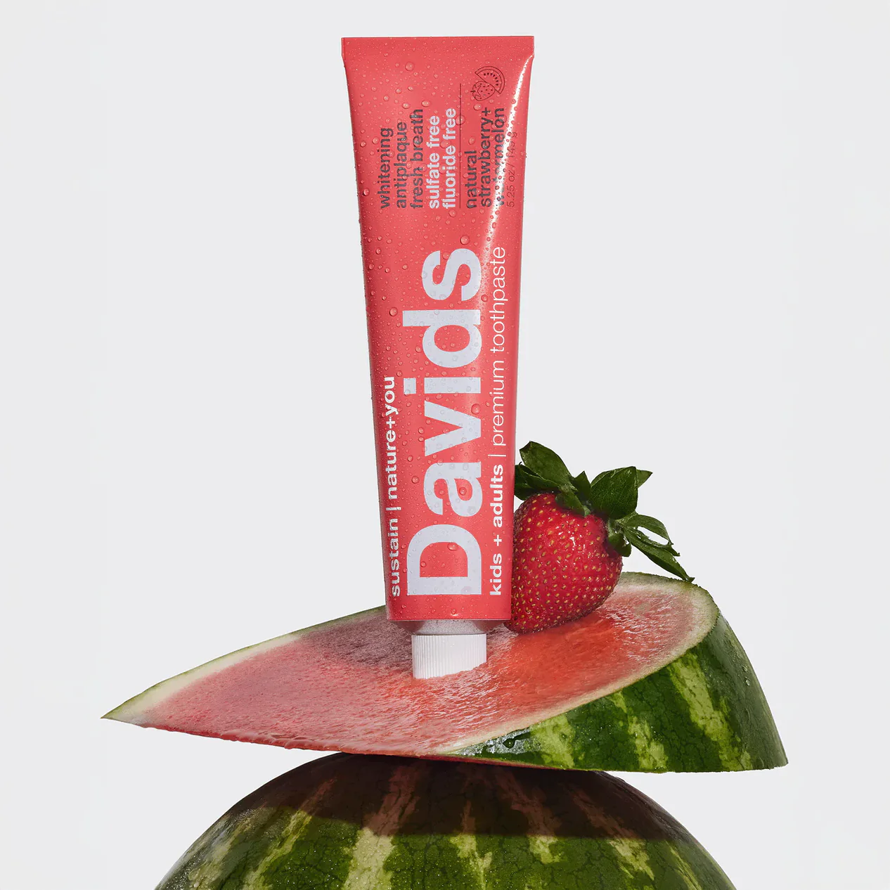 Davids Kids + Adults Premium Toothpaste (Strawberry Watermelon)