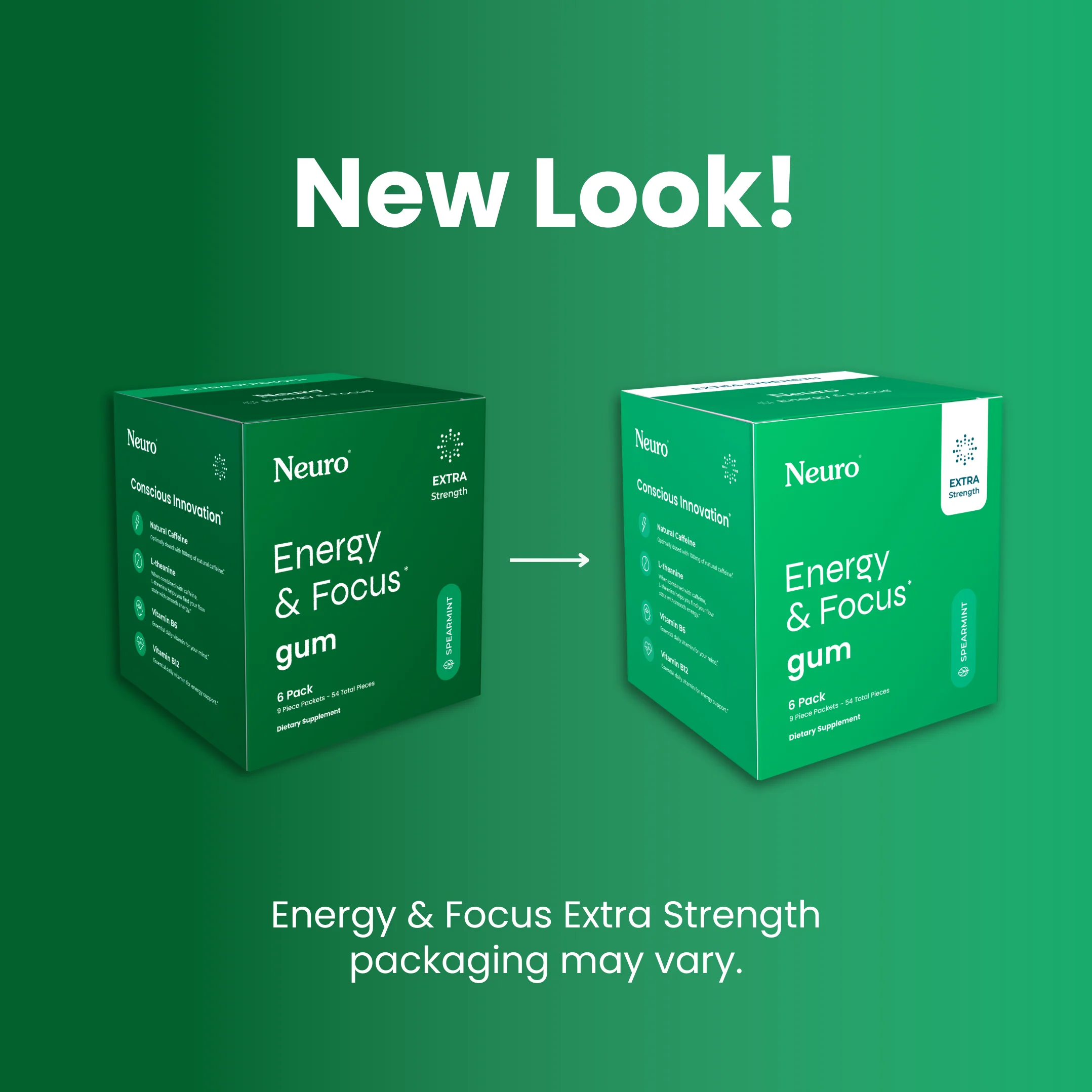 Neuro Extra Strength Energy & Focus Gum™ (Spearmint)