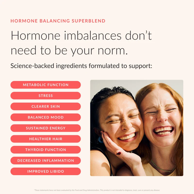 Beam Organics Glow Hormone Balance Supplement - Strawberry Kiwi (15 Servings)