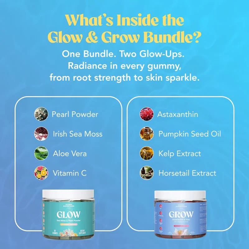 Akasha Superfoods GLOW & GROW Bundle