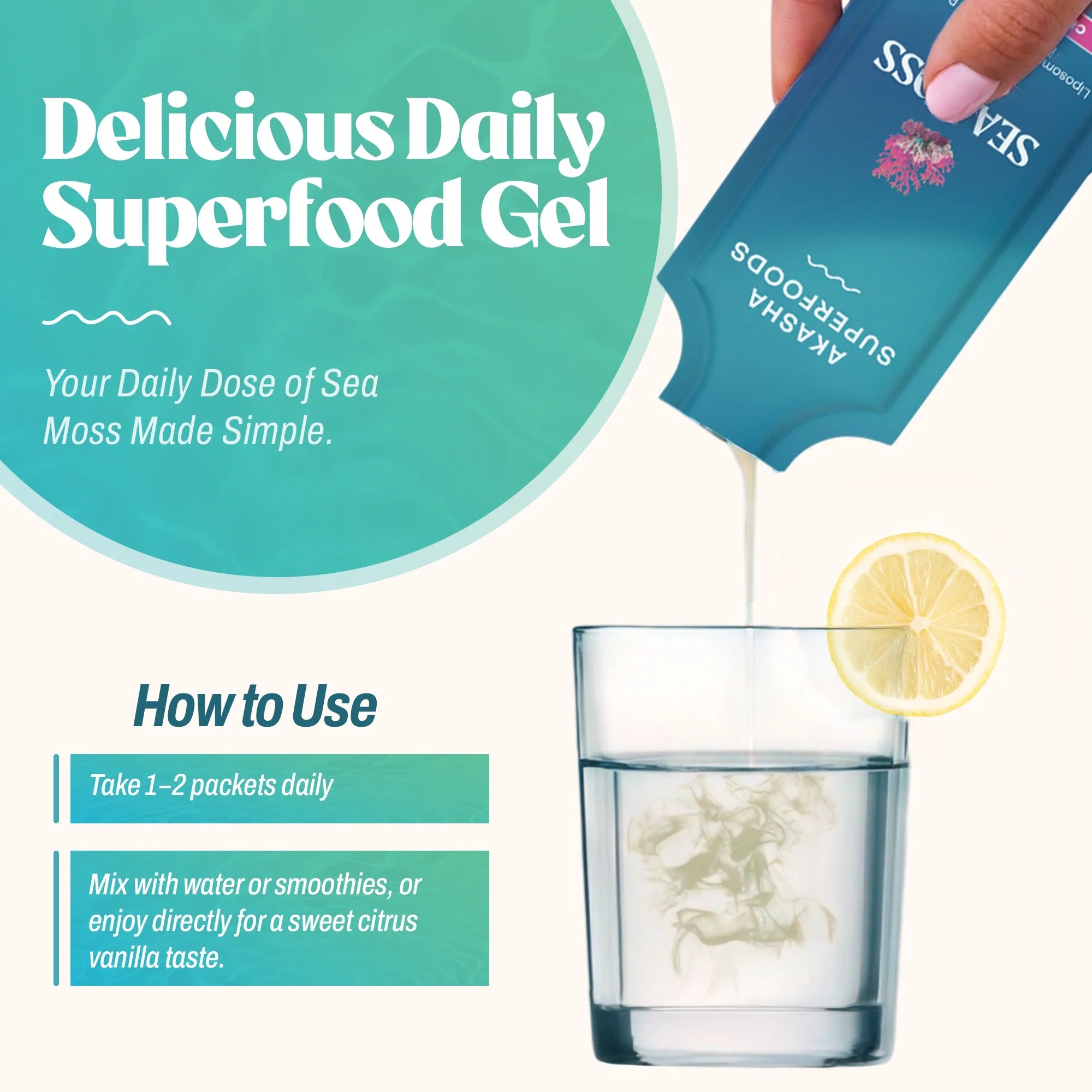 Akasha Superfoods Liposomal Sea Moss Gel