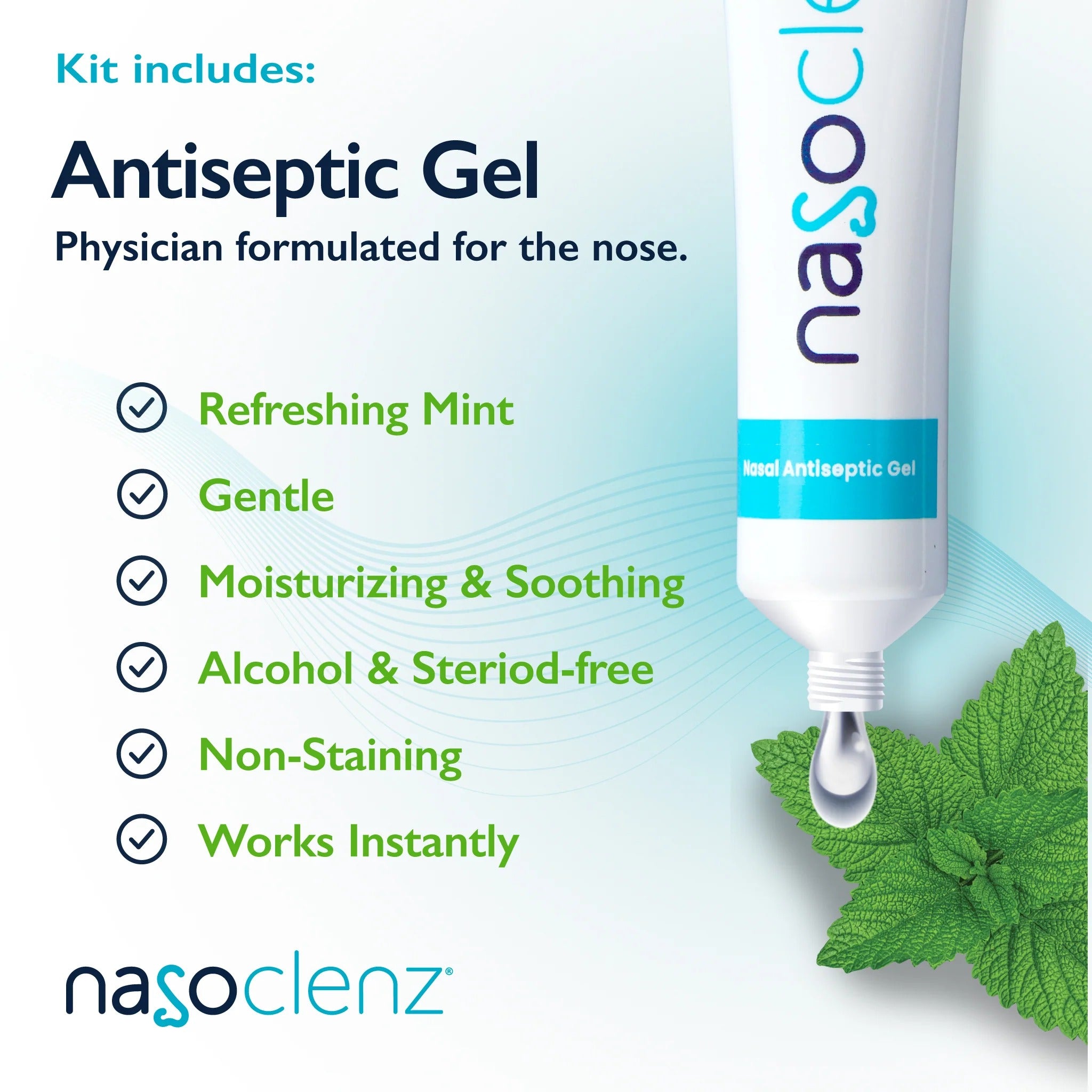 Nasoclenz™ Nasal Antiseptic Gel Refill (Mint)