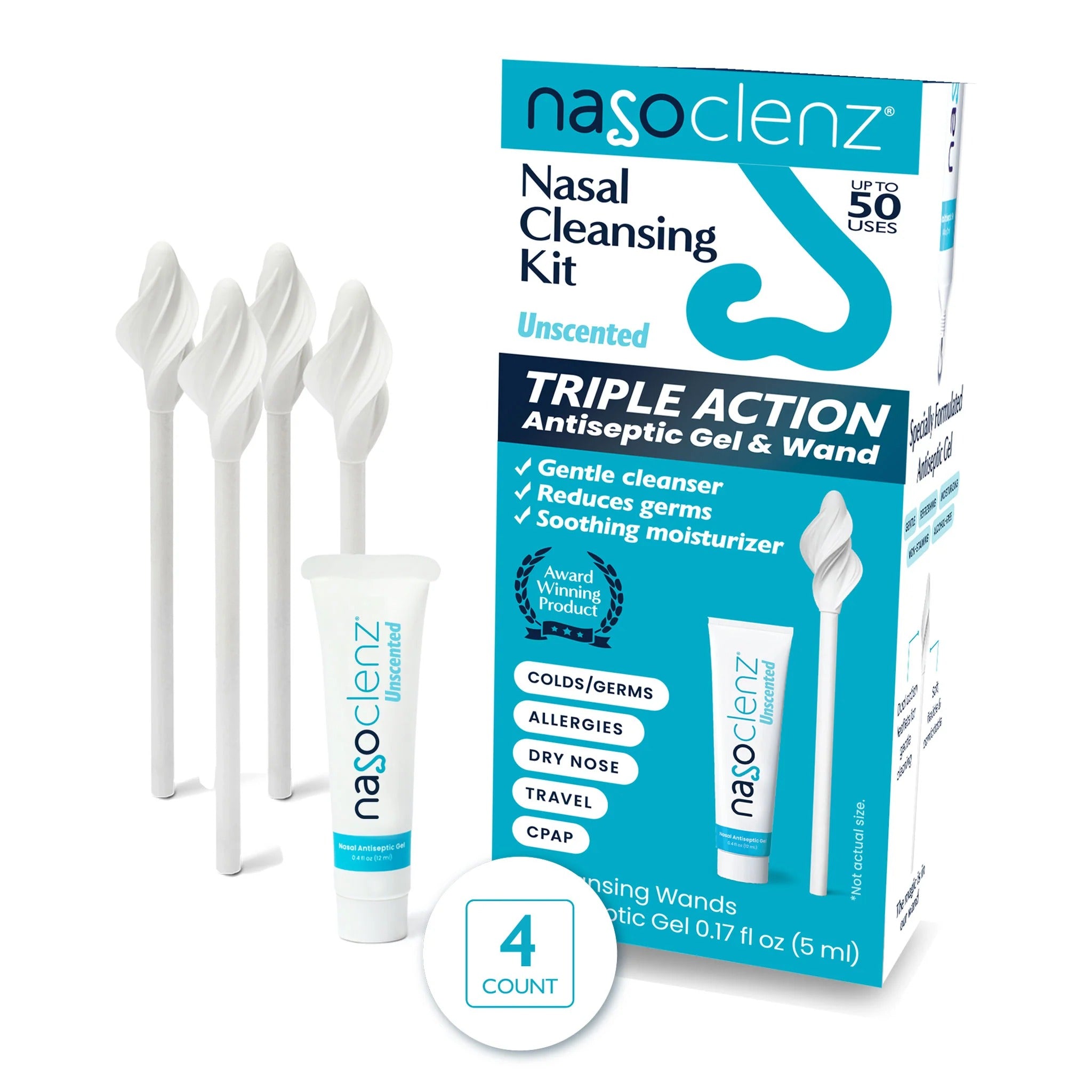 Nasoclenz™ - Nasal Cleansing Kit (4 ct)