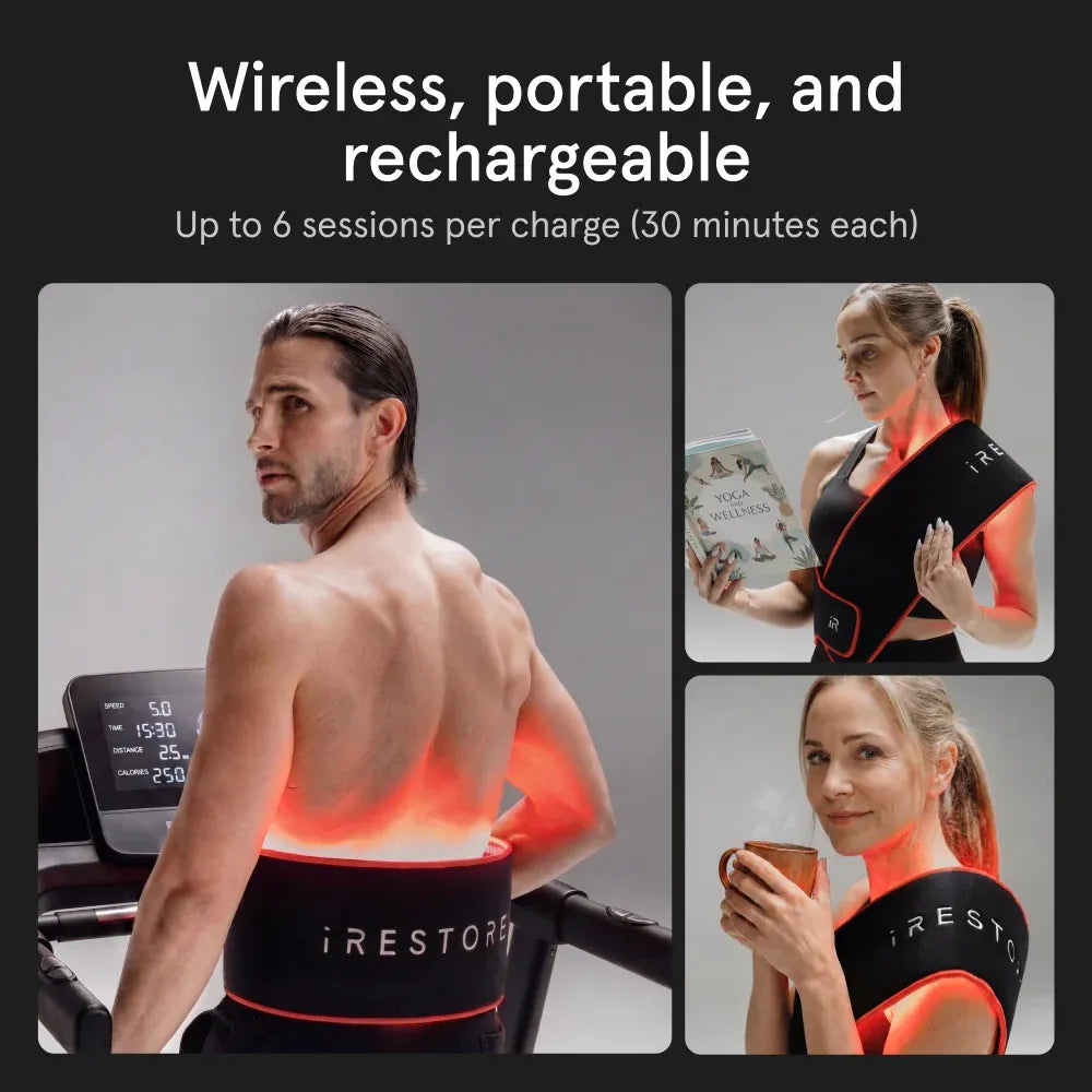 iRESTORE Flex LED Belt FDA-Cleared Red Light Therapy