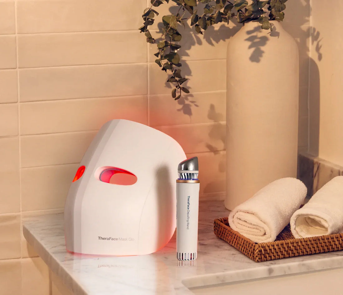 Theraface Anti-Aging Bundle by Therabody | LED Light Therapy & Skincare Set