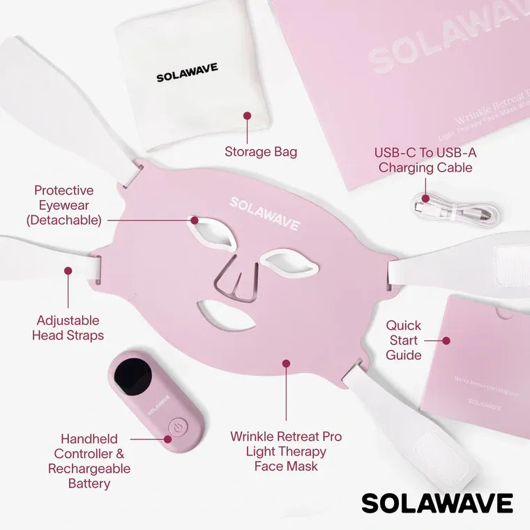 Solawave Wrinkle Retreat Pro LED Face Mask