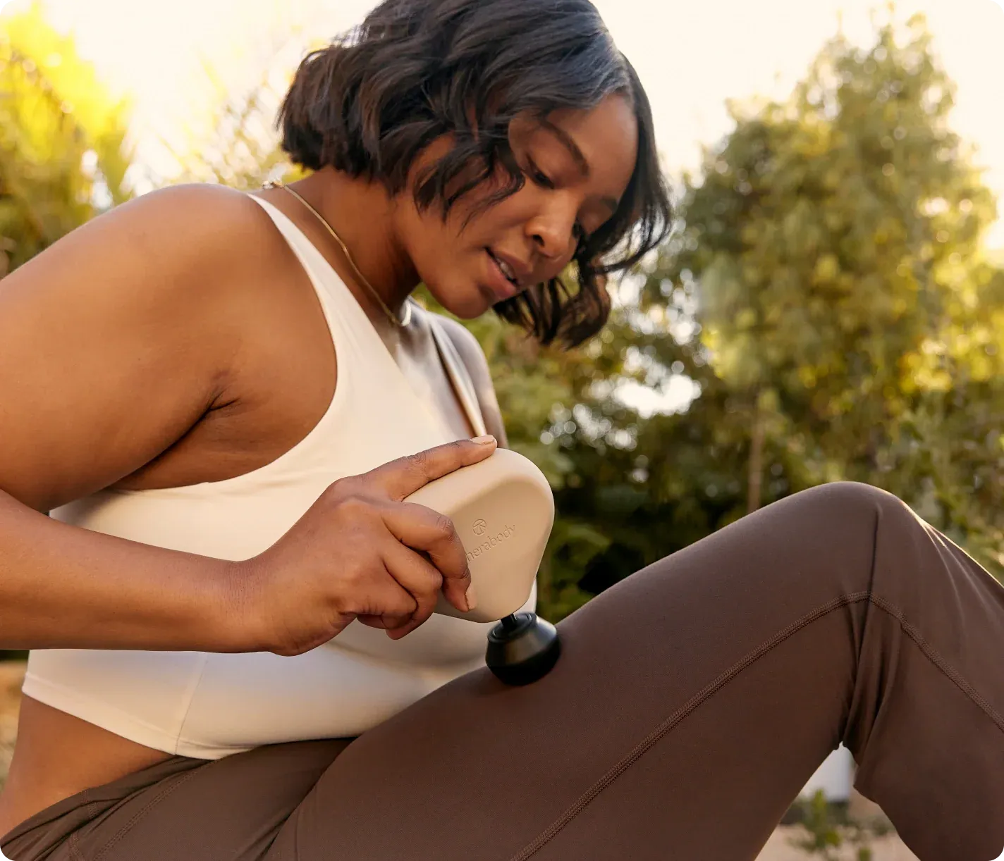Theragun Mini (3rd Gen) by Therabody - Portable Massage Gun (Oat)