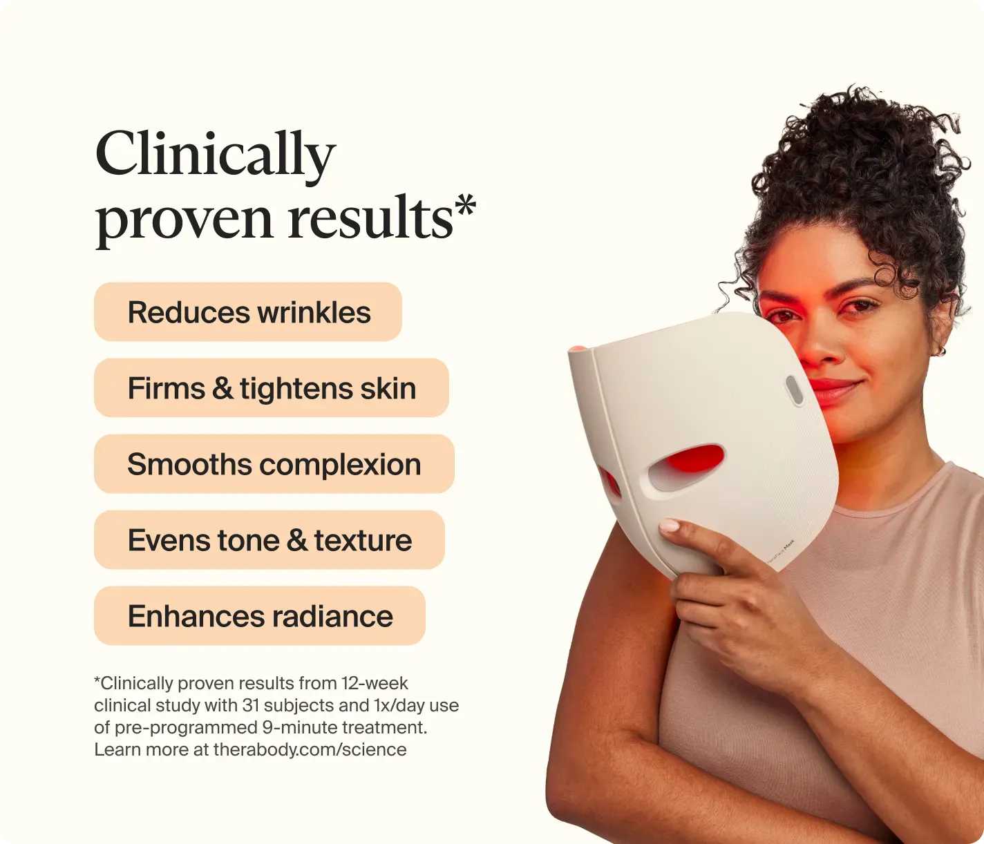 TheraFace Mask by Therabody - Clinically Proven LED Mask | HSA/FSA