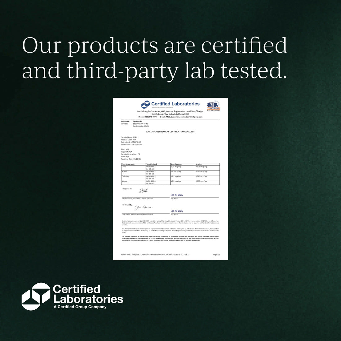Cymbiotika® NMN + Trans-Resveratrol