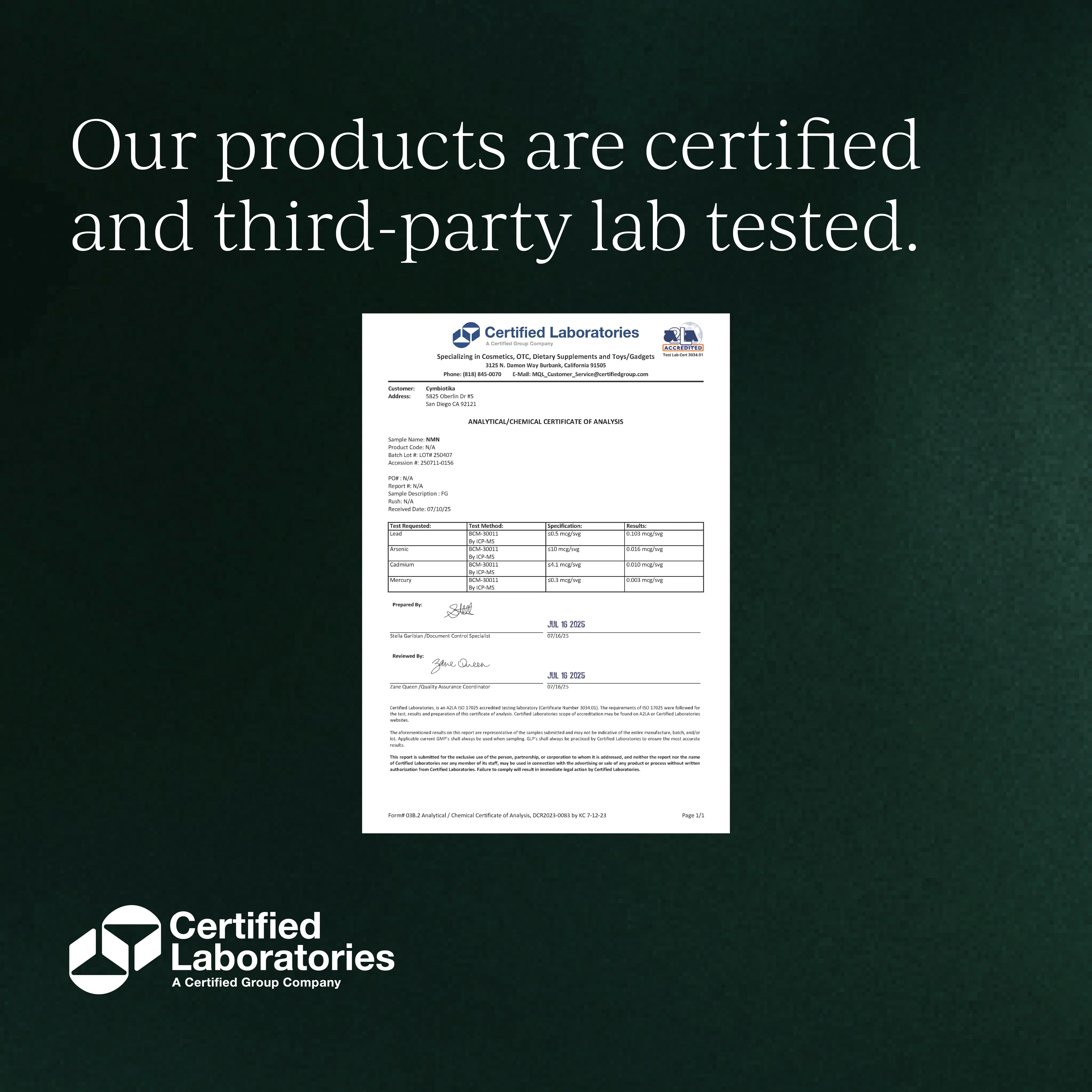 Cymbiotika® NMN + Trans-Resveratrol