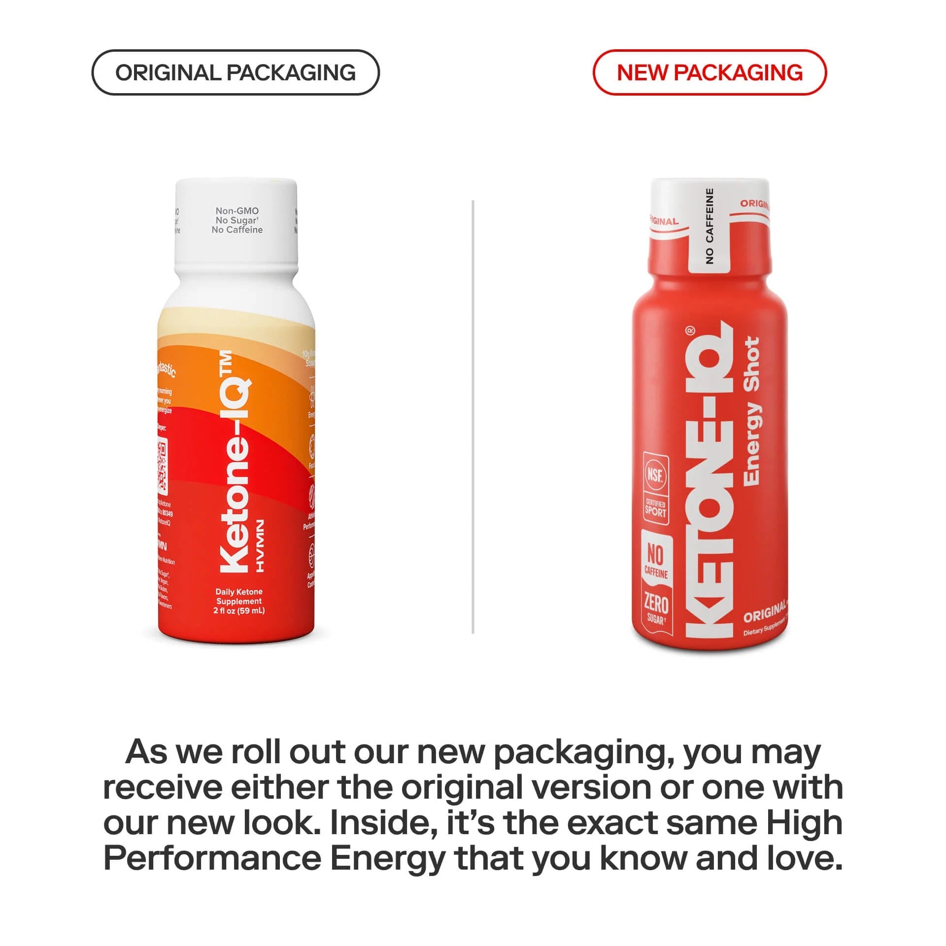 Ketone-IQ No Caffeine High Performance Energy Shot (Original)