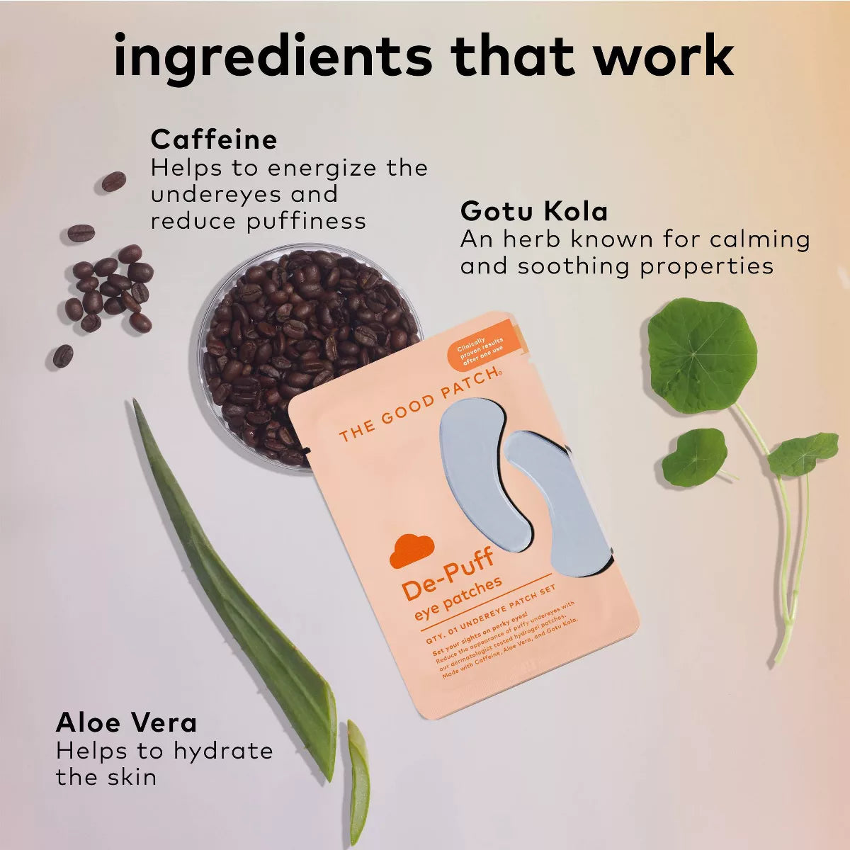 The Good Patch De-Puff Hydrogel Undereye Patch Set