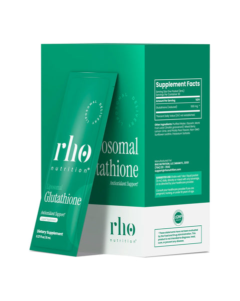 glutathione support Rho Nutrition Liposomal Glutathione (Travel Packs)