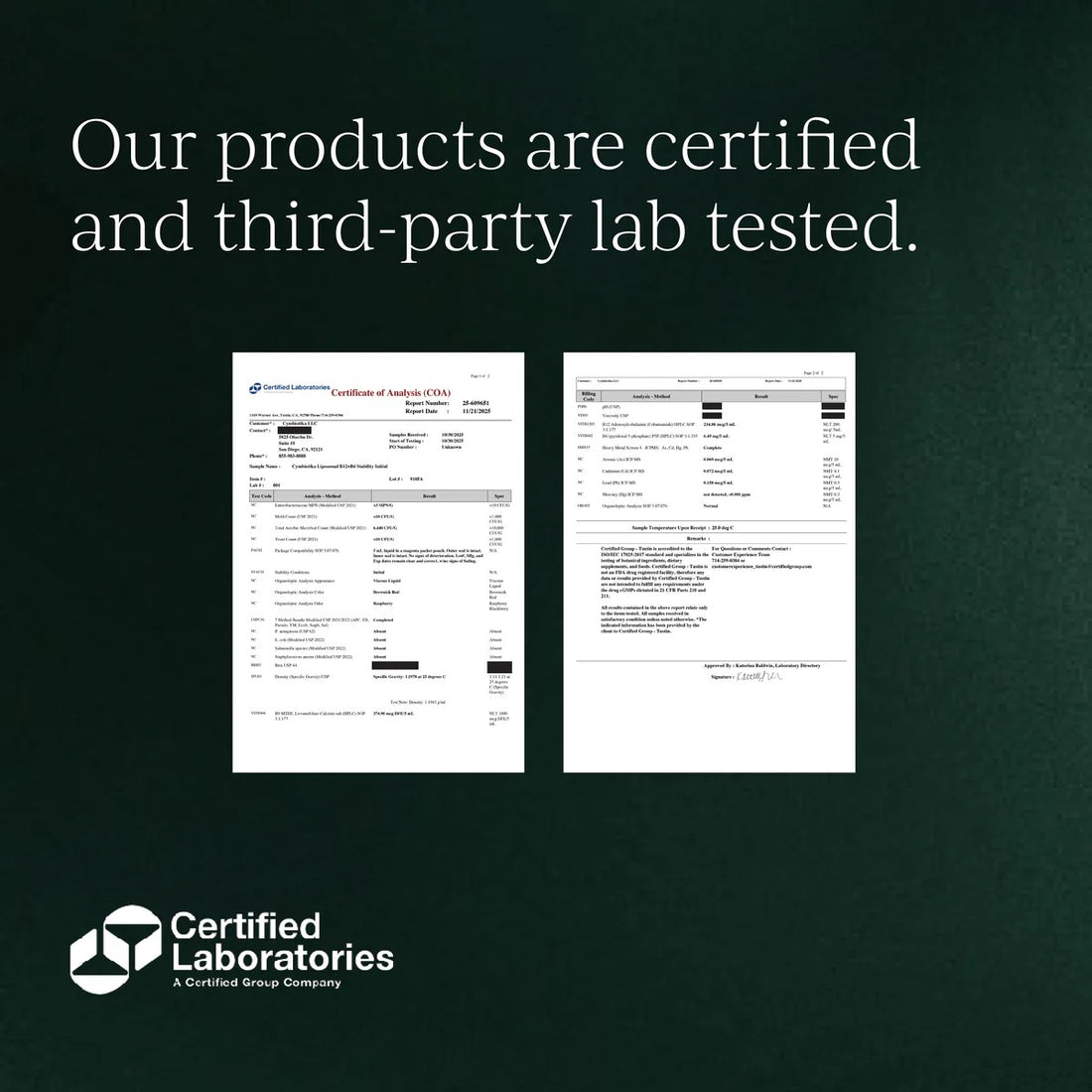 Cymbiotika® Liposomal Vitamin B12 + B6 for Energy + Cardiovascular Support