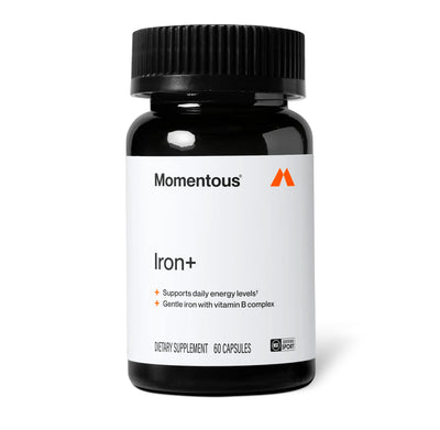 Momentous Iron+ with Vitamin C & B Complex, Ferrochel Iron | 60 Capsules