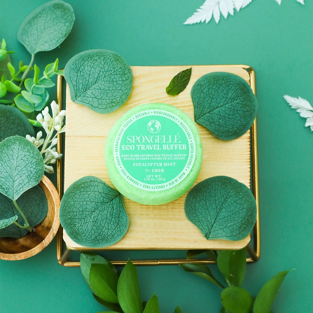 Spongellé® Eco Travel Buffer - Eucalyptus Mint (7+ Washes)