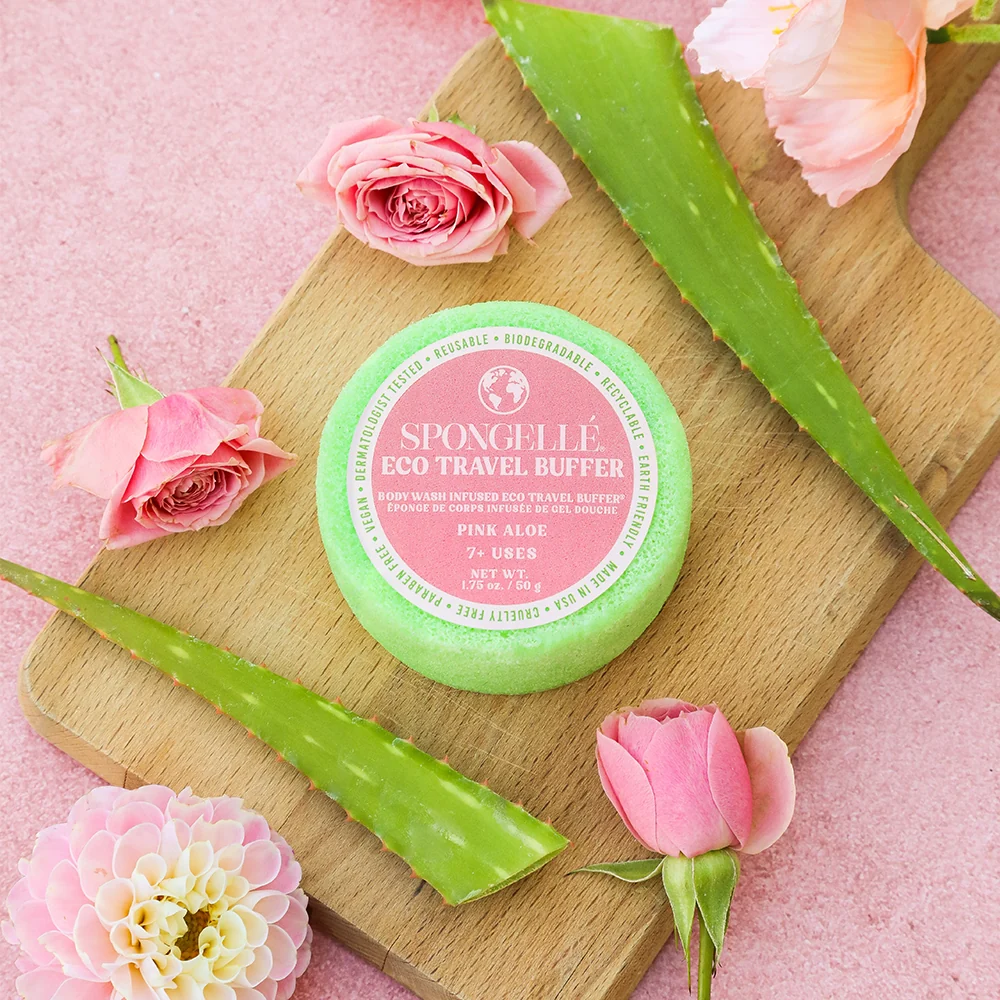 Spongellé® Eco Travel Buffer - Pink Aloe (7+ Washes)