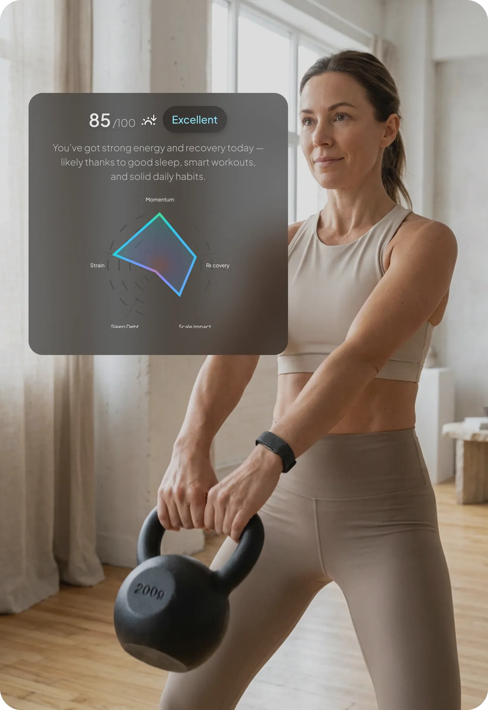 Know exactly what your body can handle today.