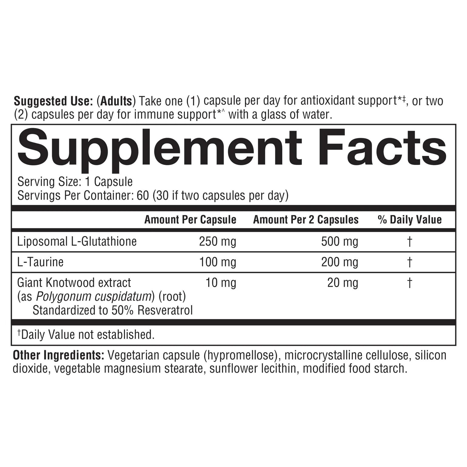 Youtheory® Liposomal Glutathione+ with Resveritrol for Healthy Aging