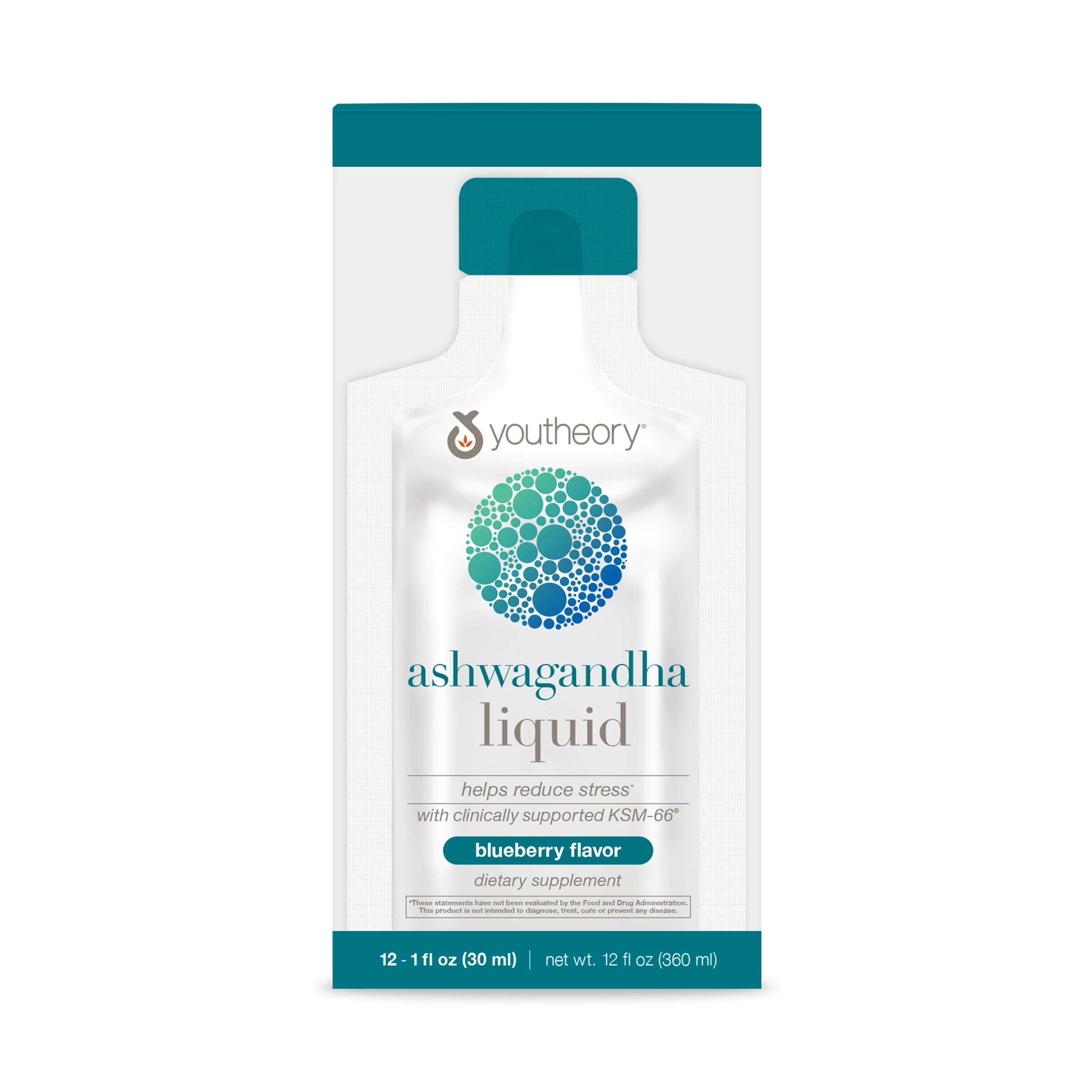 Youtheory® Ashwagandha Liquid (600 mg) Stress Support Supplement